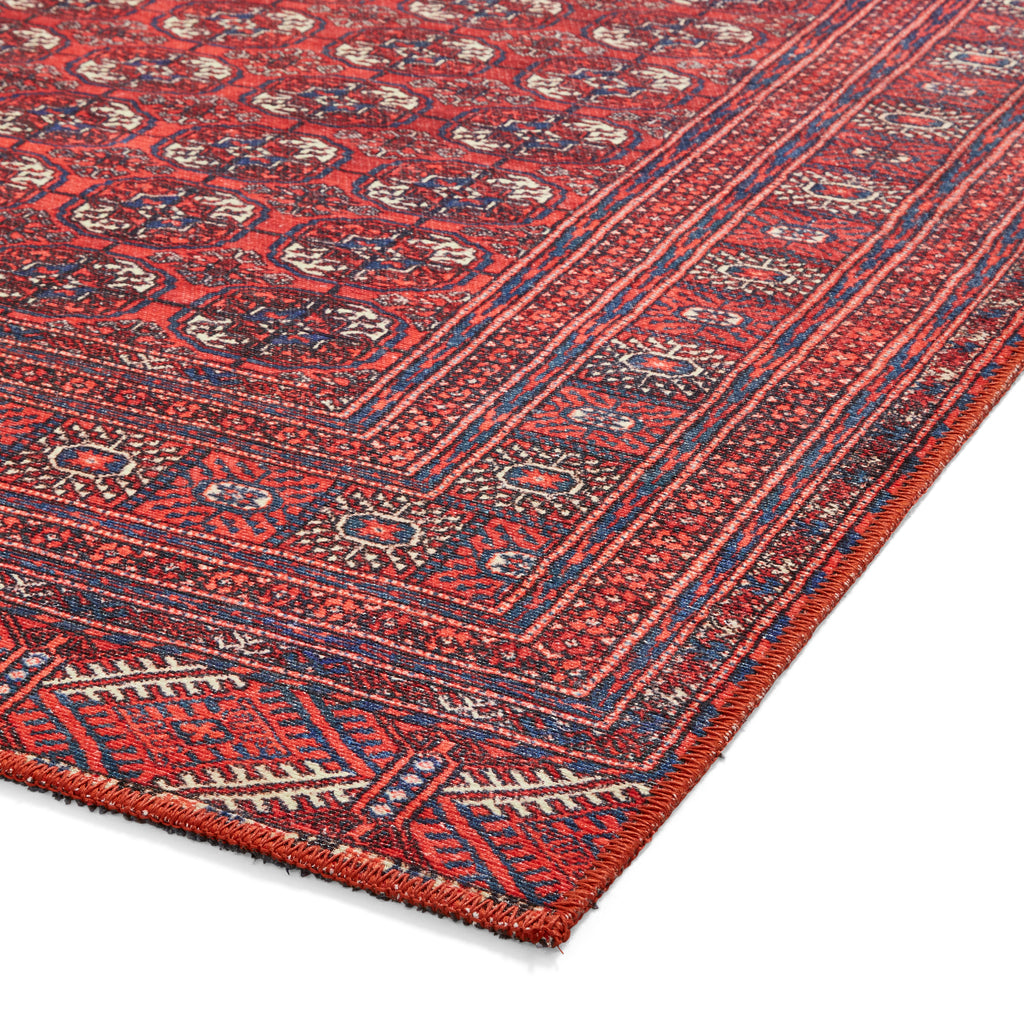 Kashmar Washable - Traditional - 2018- Red - Think Rugs