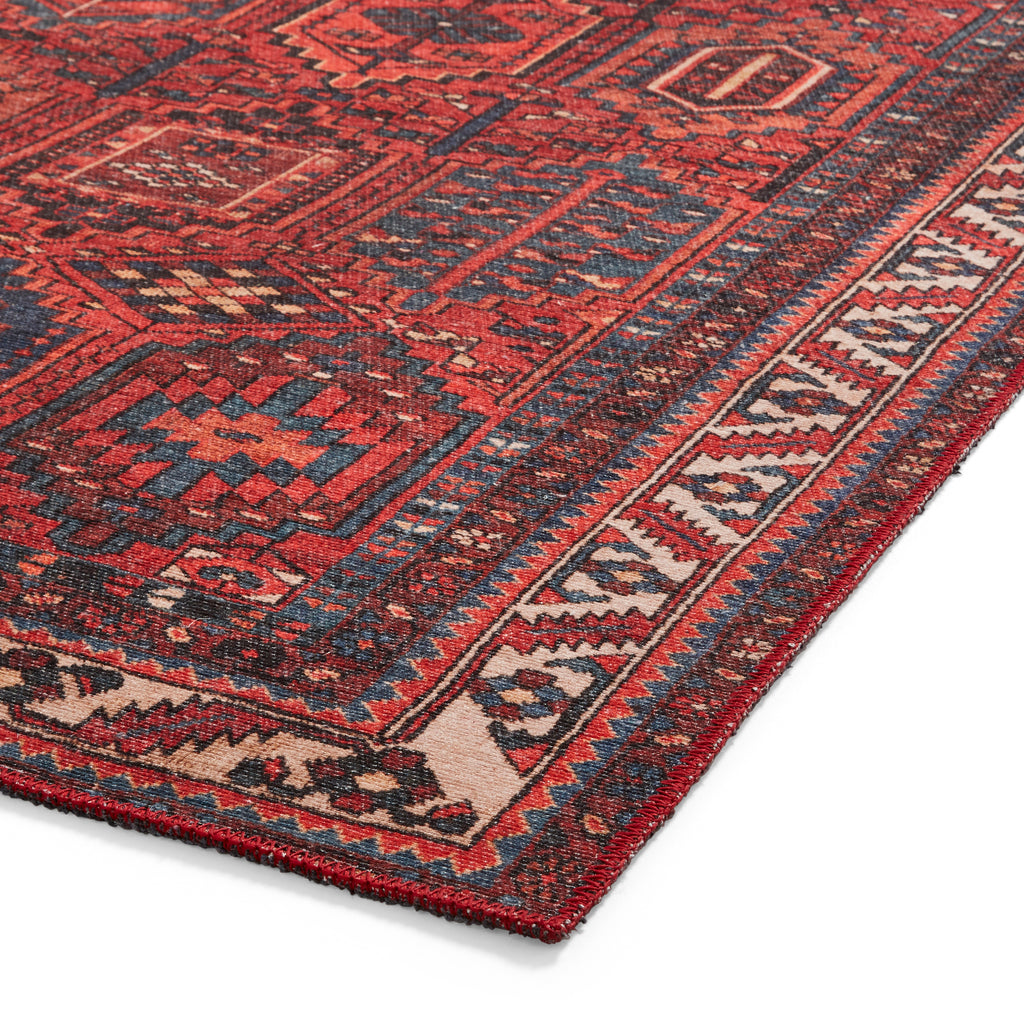 Kashmar Washable - Traditional - 2022- Red - Think Rugs