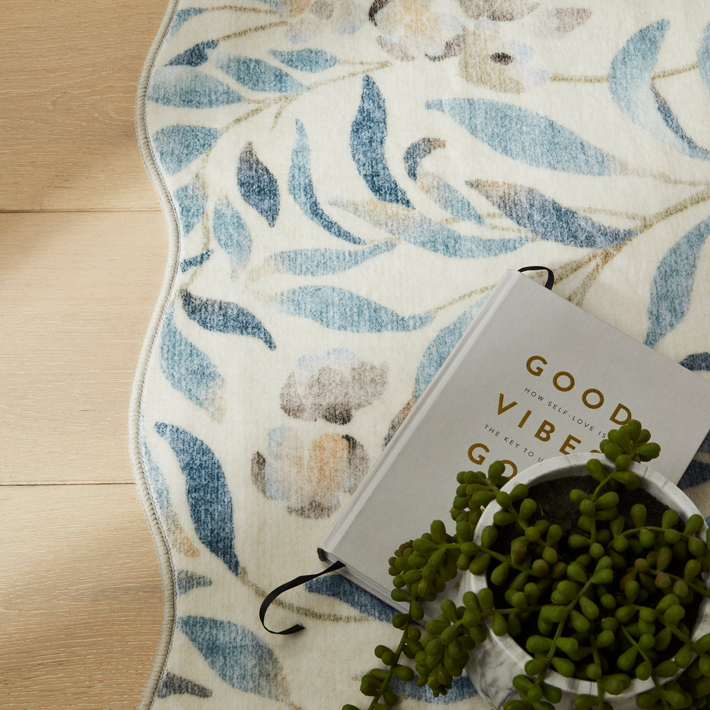 Liberty -Floral - Washable -  LIB301 IVBLU (Concept Looms)