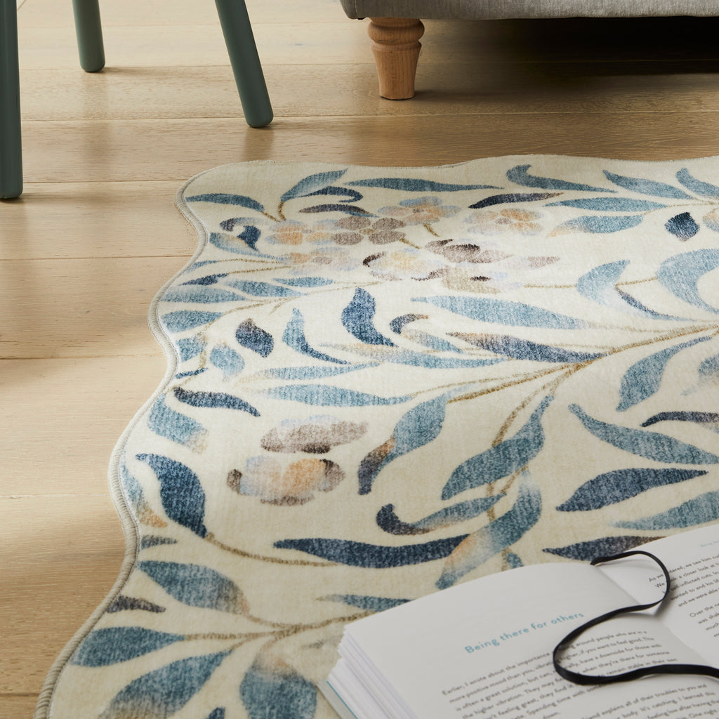 Liberty -Floral - Washable -  LIB301 IVBLU (Concept Looms)