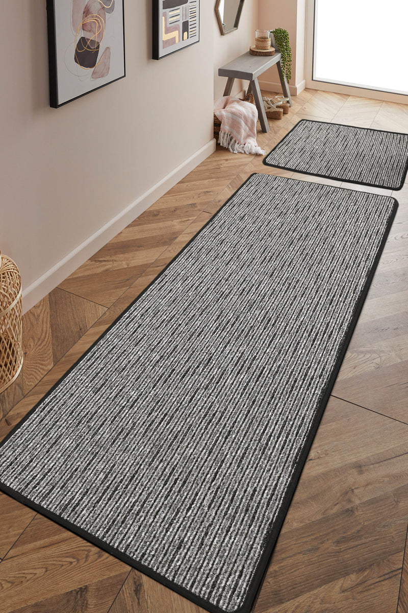Multistripe - Grey - Anti-slip - Melrose Interiors