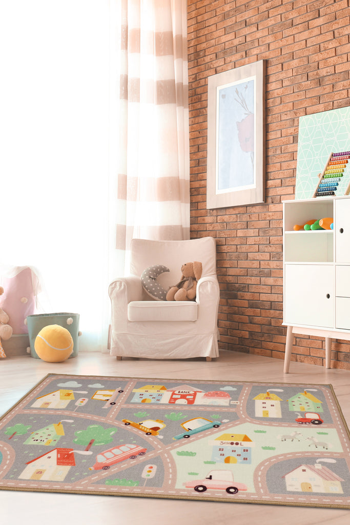 Printed Play Mats - Nursery Roads -Melrose Interiors