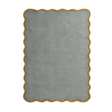Scalloped Elsie- Duck Egg / Ochre - Phoenox Rugs