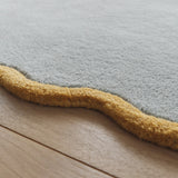Scalloped Elsie- Duck Egg / Ochre - Phoenox Rugs