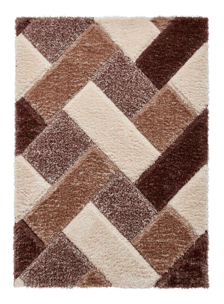 Olympia - 3d shaggy - Beige / Brown - 2239