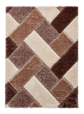 Olympia - 3d shaggy - Beige / Brown - 2239