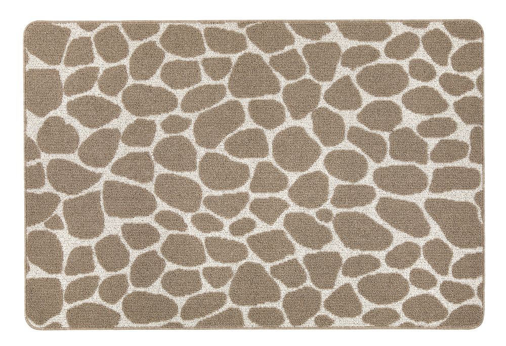 My Sculptured Collection - Patterned- Pebble- Ivory and Mink -  Washable-  Phoenox Rug