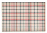 Plaid Pink -  Modern Contemporary- Washable - Hug Rug - Pheonox Rugs