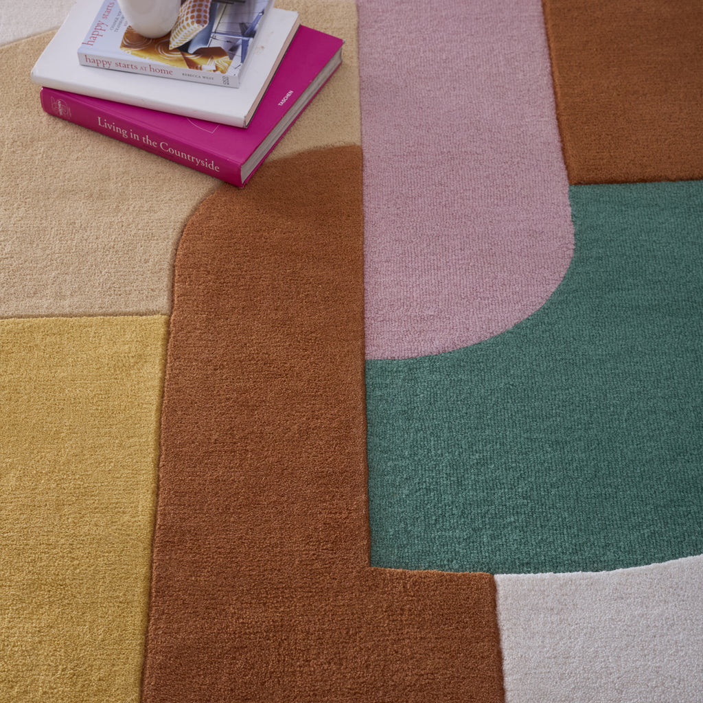 Retro Deco - Pink - Phoenox Rugs