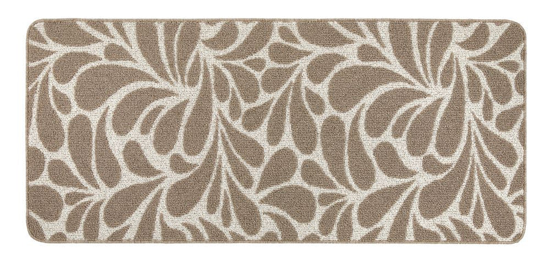 My Sculptured Collection - Patterned- Raindrop- Ivory and Mink -  Washable-  Phoenox Rug