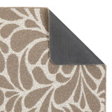 My Sculptured Collection - Patterned- Raindrop- Ivory and Mink -  Washable-  Phoenox Rug