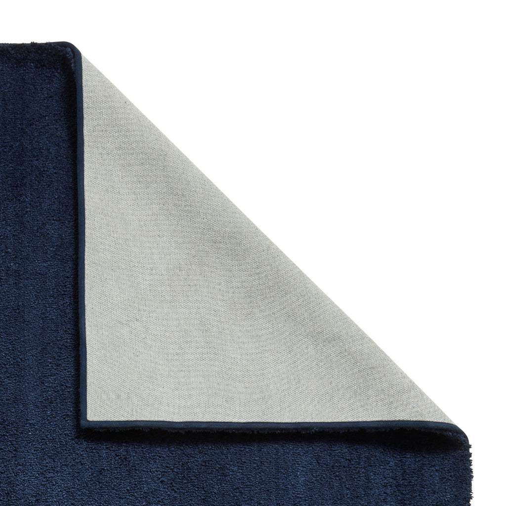 Riviera - Shaggy - B483 - Navy - Think Rugs