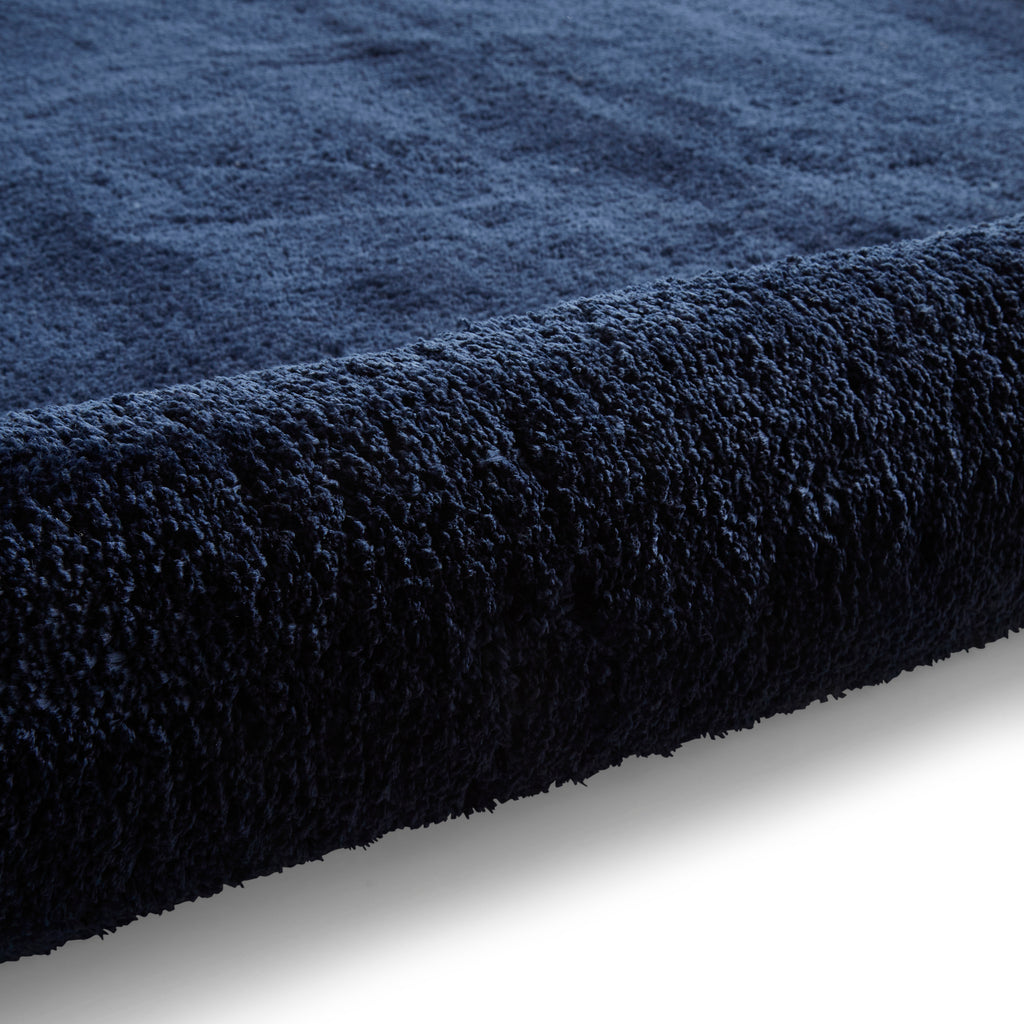 Riviera - Shaggy - B483 - Navy - Think Rugs