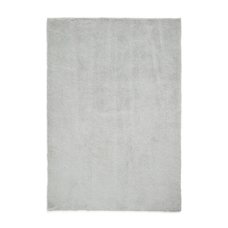 Riviera - Shaggy - B483 - Silver - Think Rugs