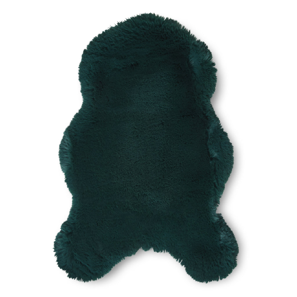 Super Teddy - Faux Sheepskin - Plain Shaggy - Jewel Green