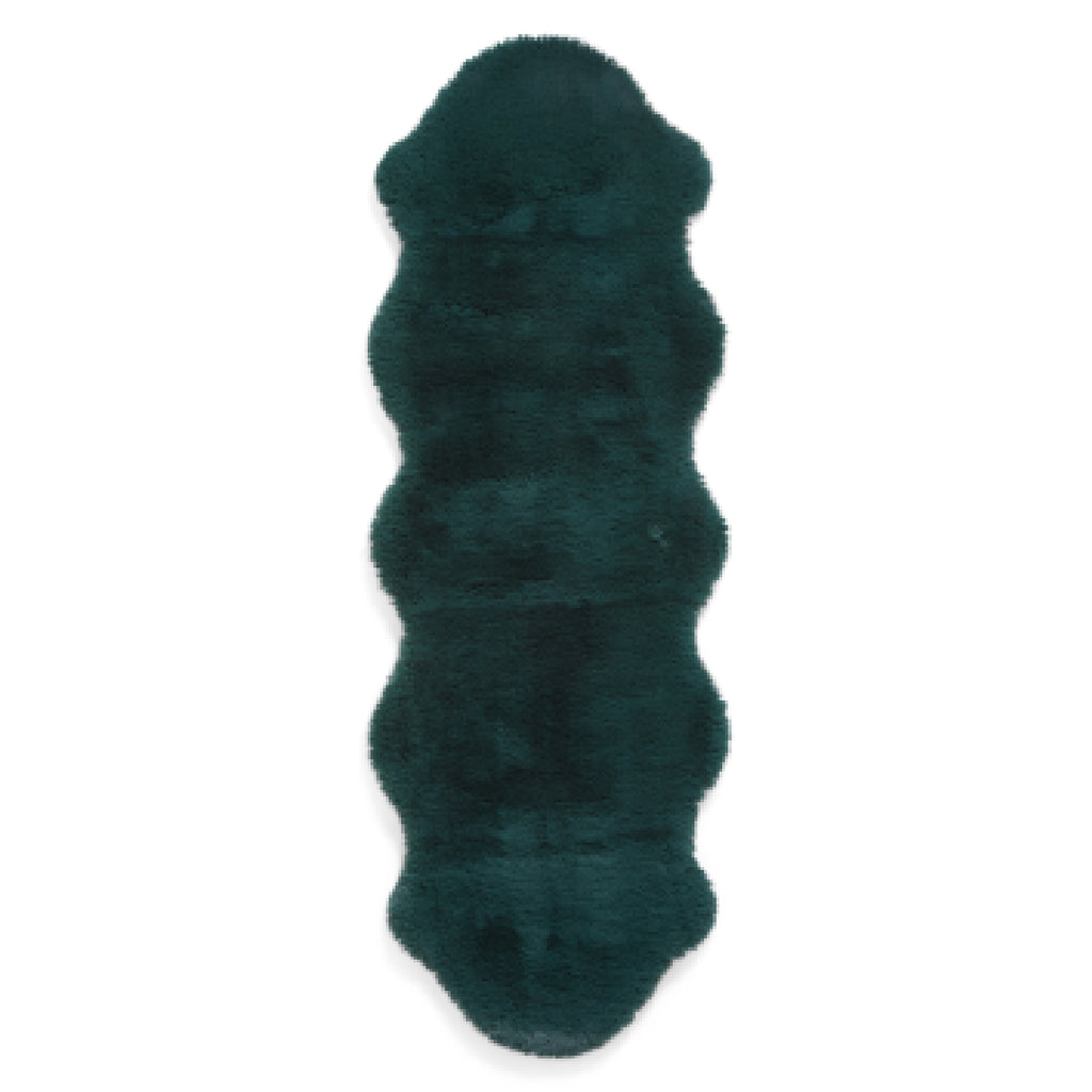 Super Teddy - Faux Sheepskin - Plain Shaggy - Jewel Green