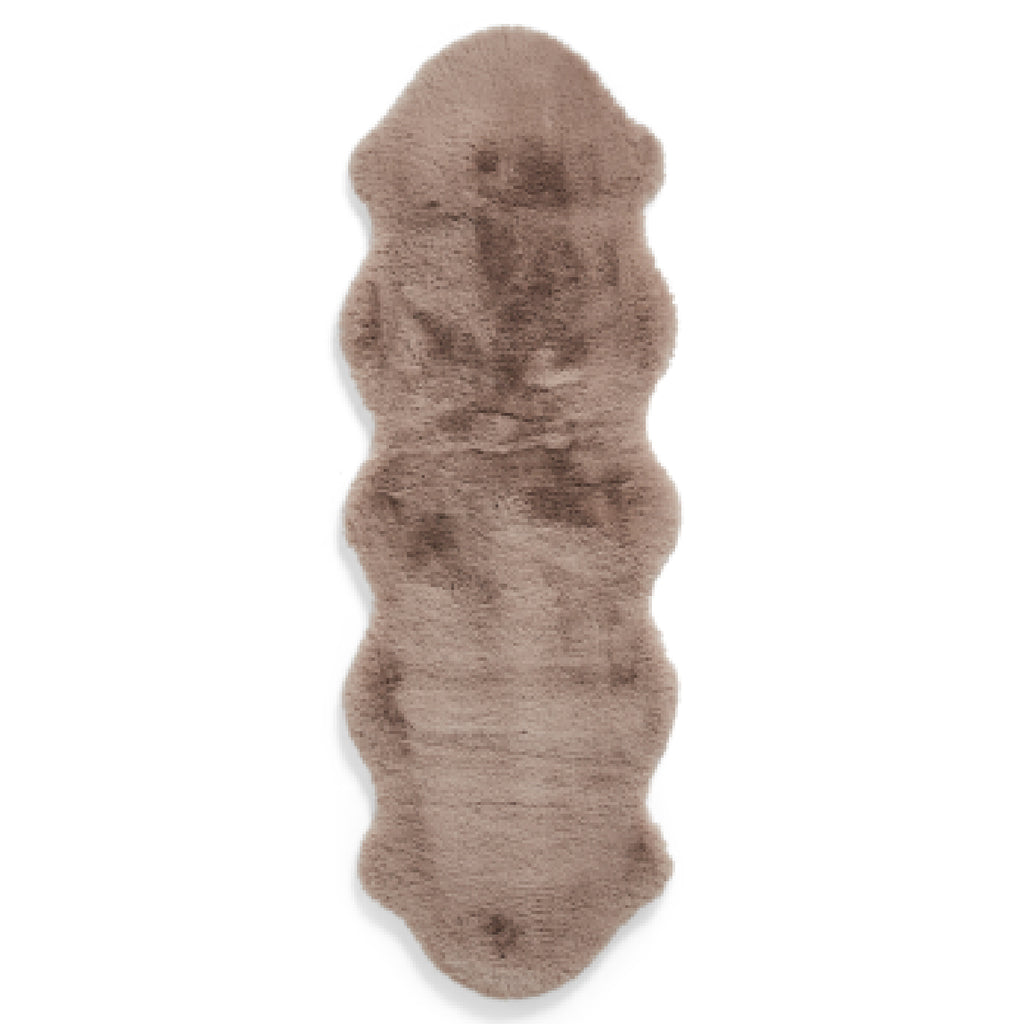 Super Teddy - Faux Sheepskin - Plain Shaggy - Mink