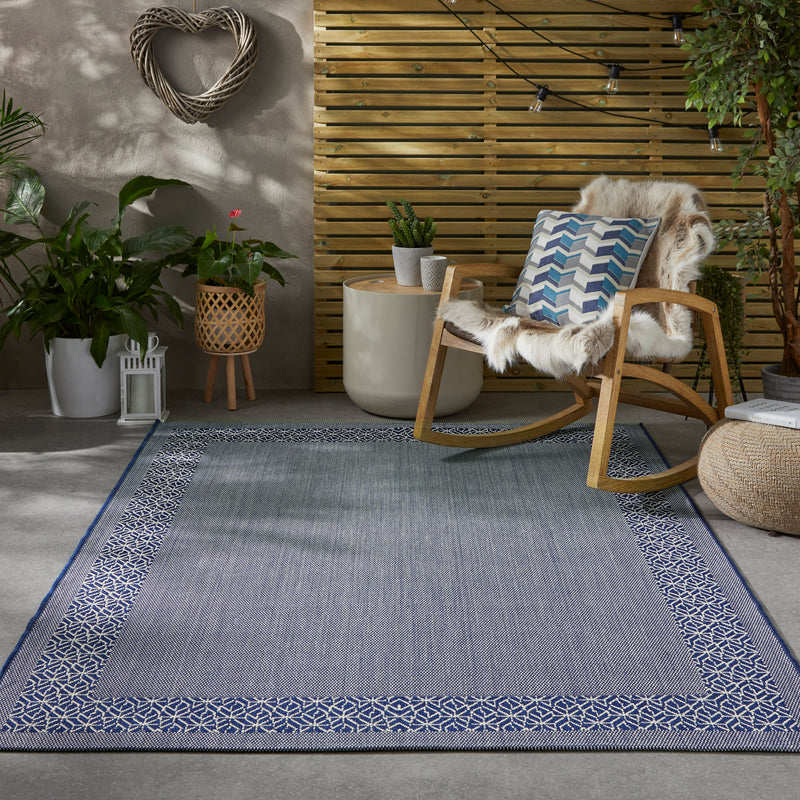 Terrazzo - TRZ01- Navy- Indoor / Outdoor -    Rama (Concept Looms)