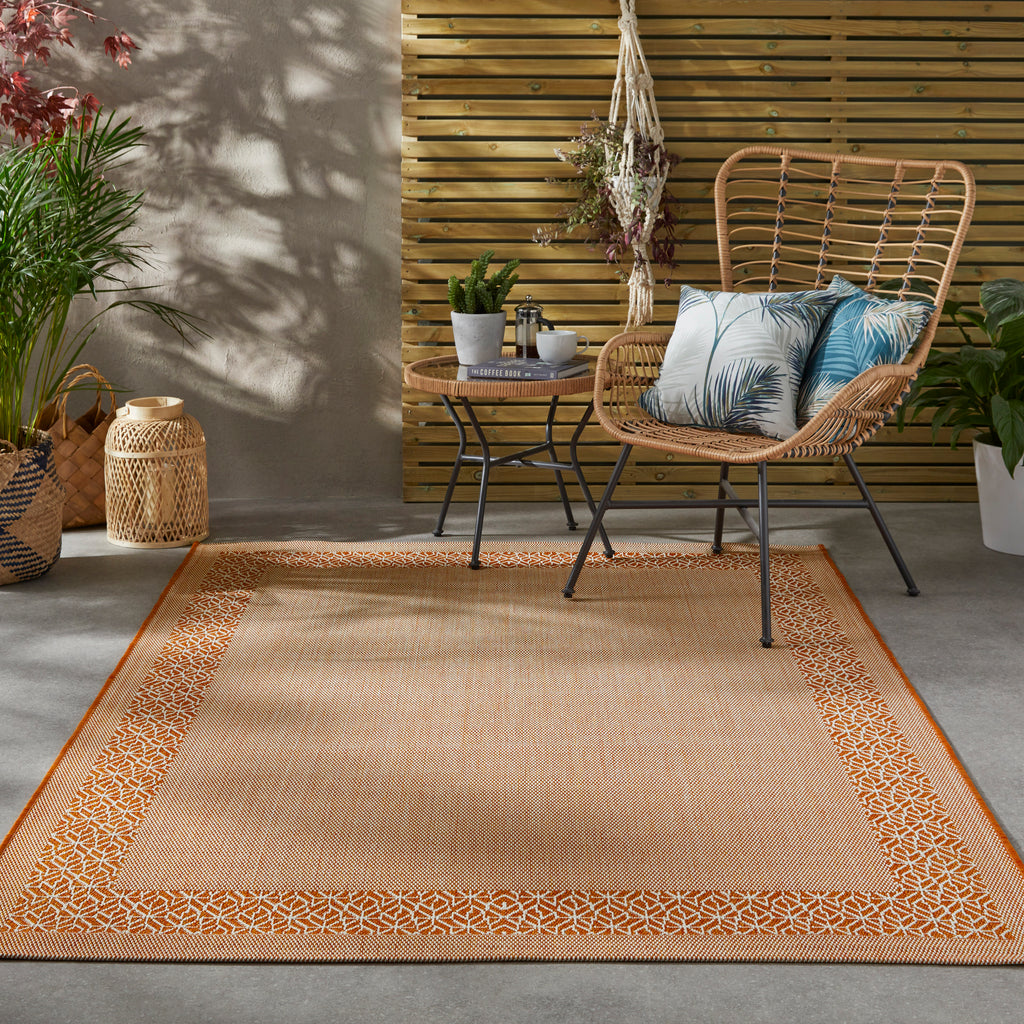 Terrazzo - TRZ01- Orange- Indoor / Outdoor -    Rama (Concept Looms)