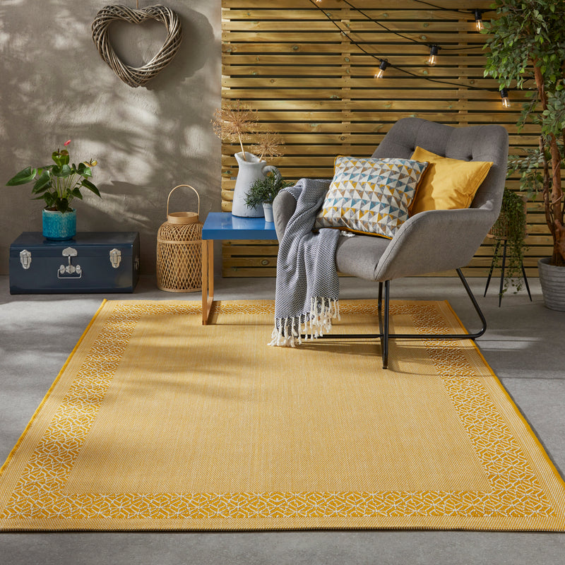 Terrazzo - TRZ01- Yellow- Indoor / Outdoor -    Rama (Concept Looms)