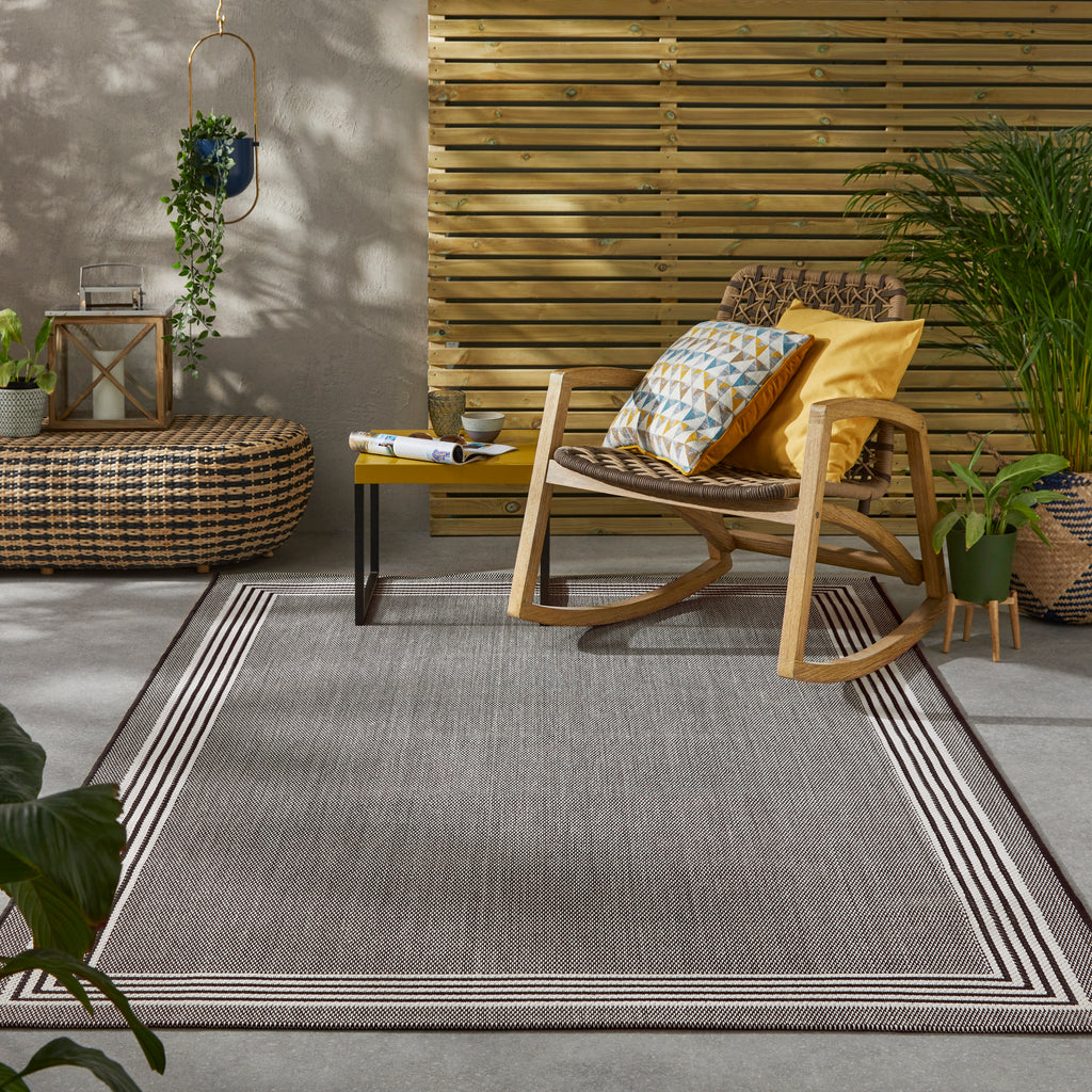 Terrazzo - TRZ02- Black- Indoor / Outdoor -    Rama (Concept Looms)