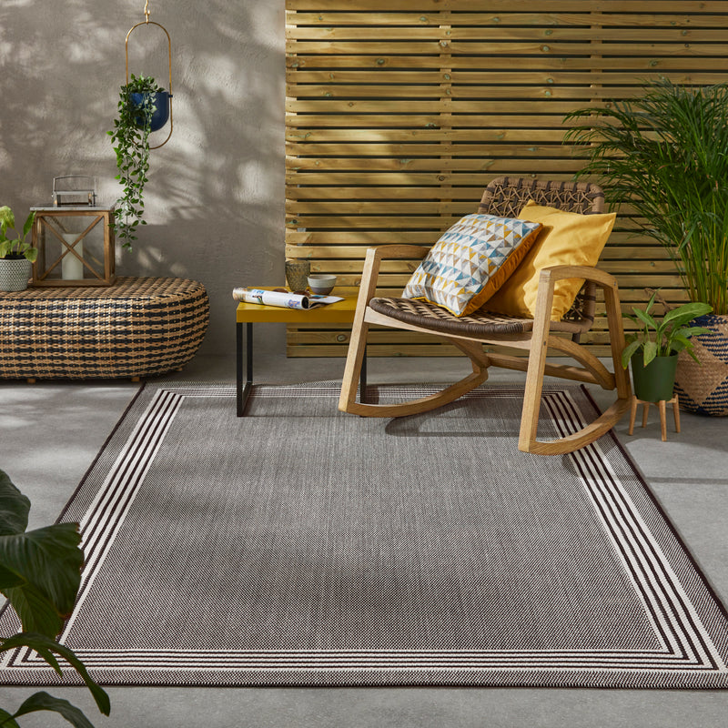 Terrazzo - TRZ02- Black- Indoor / Outdoor -    Rama (Concept Looms)