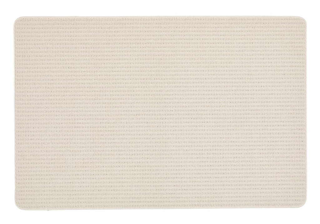 My Sculptured Collection - Textured - Waffle- Ivory -  Washable-  Phoenox Rugs
