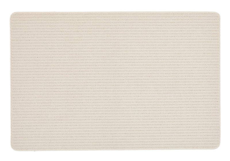 My Sculptured Collection - Textured - Waffle- Ivory -  Washable-  Phoenox Rugs