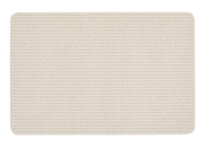 My Sculptured Collection - Textured - Waffle- Ivory -  Washable-  Phoenox Rugs