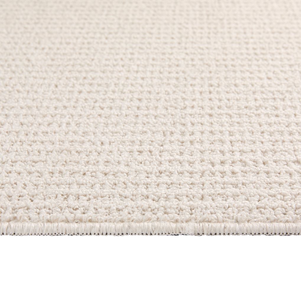 My Sculptured Collection - Textured - Waffle- Ivory -  Washable-  Phoenox Rugs
