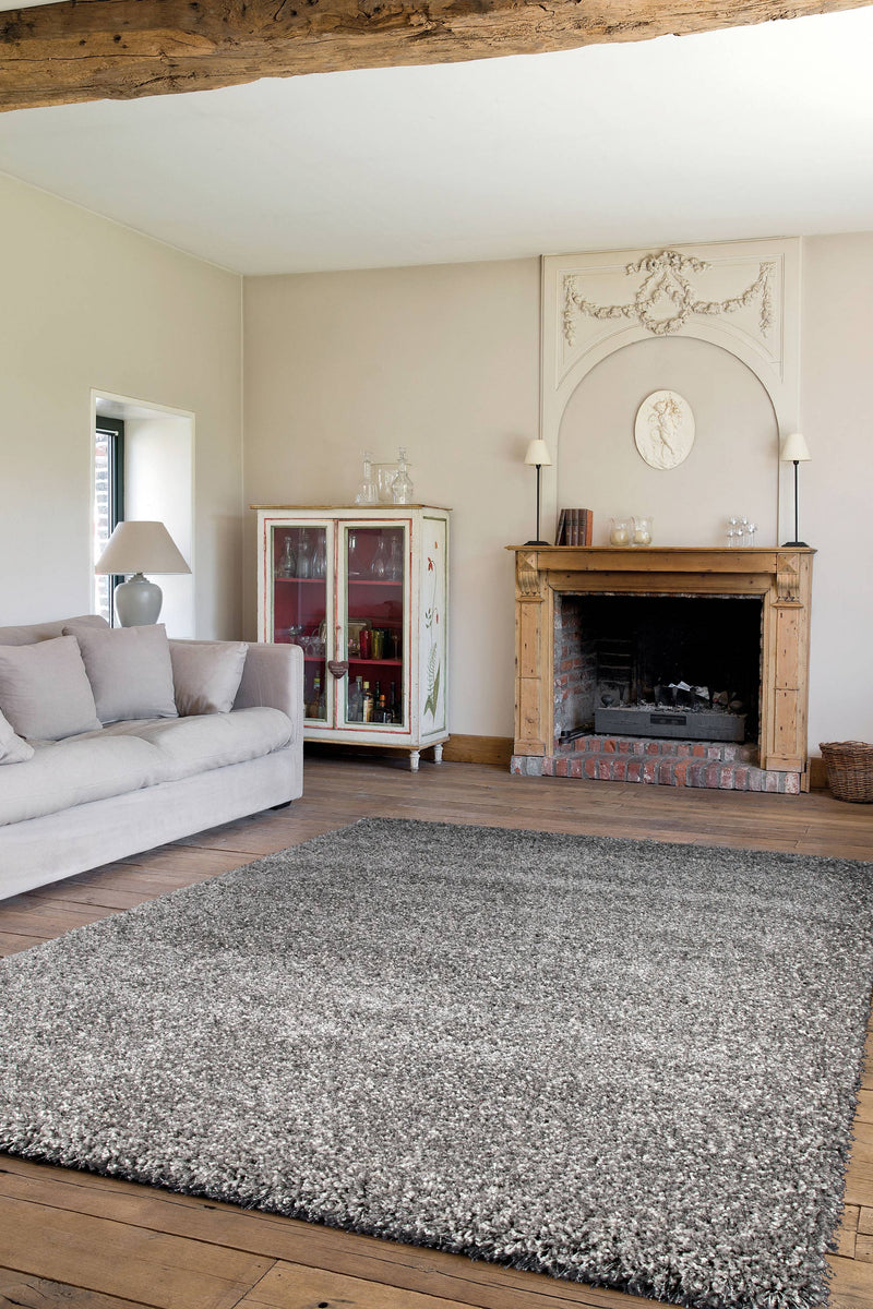 Twilight Shaggy -  039-0001 9999  - Silver-  Rugs and Runners- CIRCLES/SQUARES AVAILABLE- MC