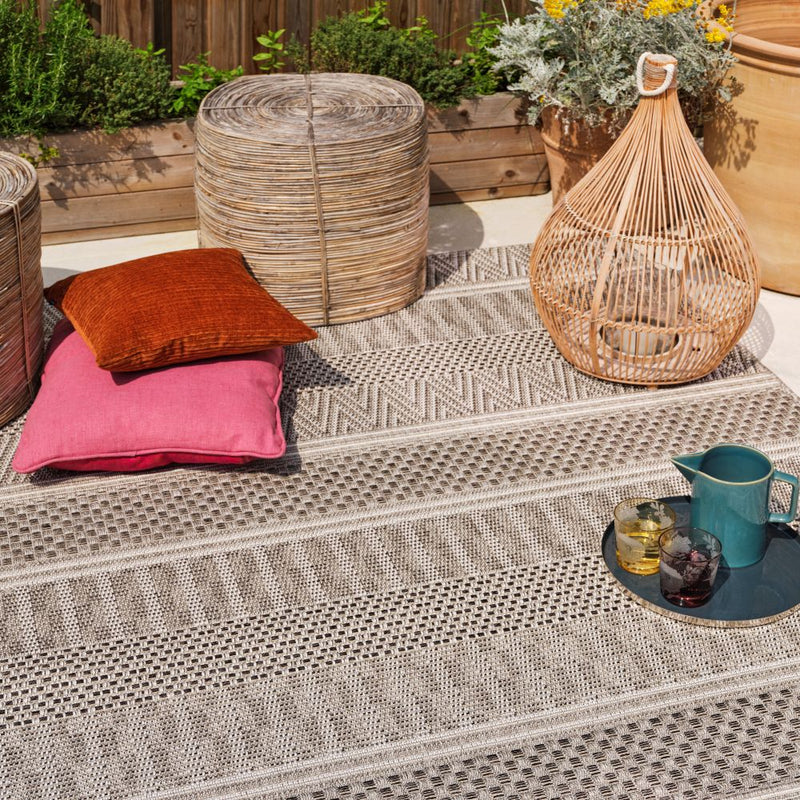 Varanda- Indoor / Outdoor - VA04 Natural Stripe  - Asiatic London