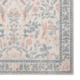 Versailles - H1423 - Beige /  Blue   - Washable - Think Rugs