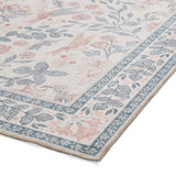 Versailles - H1423 - Beige /  Blue   - Washable - Think Rugs