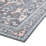 Versailles - H1423 - Dark Blue  - Washable - Think Rugs