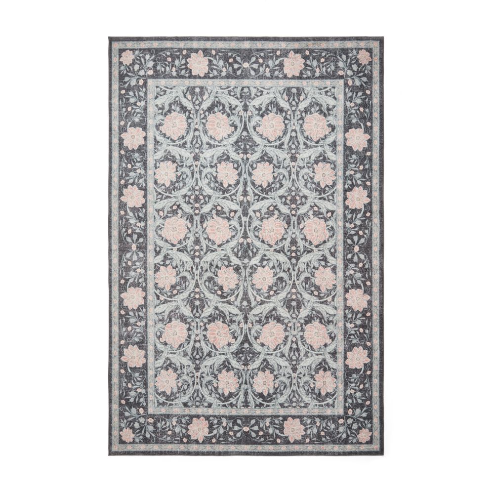 Versailles - H1424 - Dark Blue  - Washable - Think Rugs