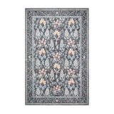 Versailles - H1425 - Dark Blue   - Washable - Think Rugs