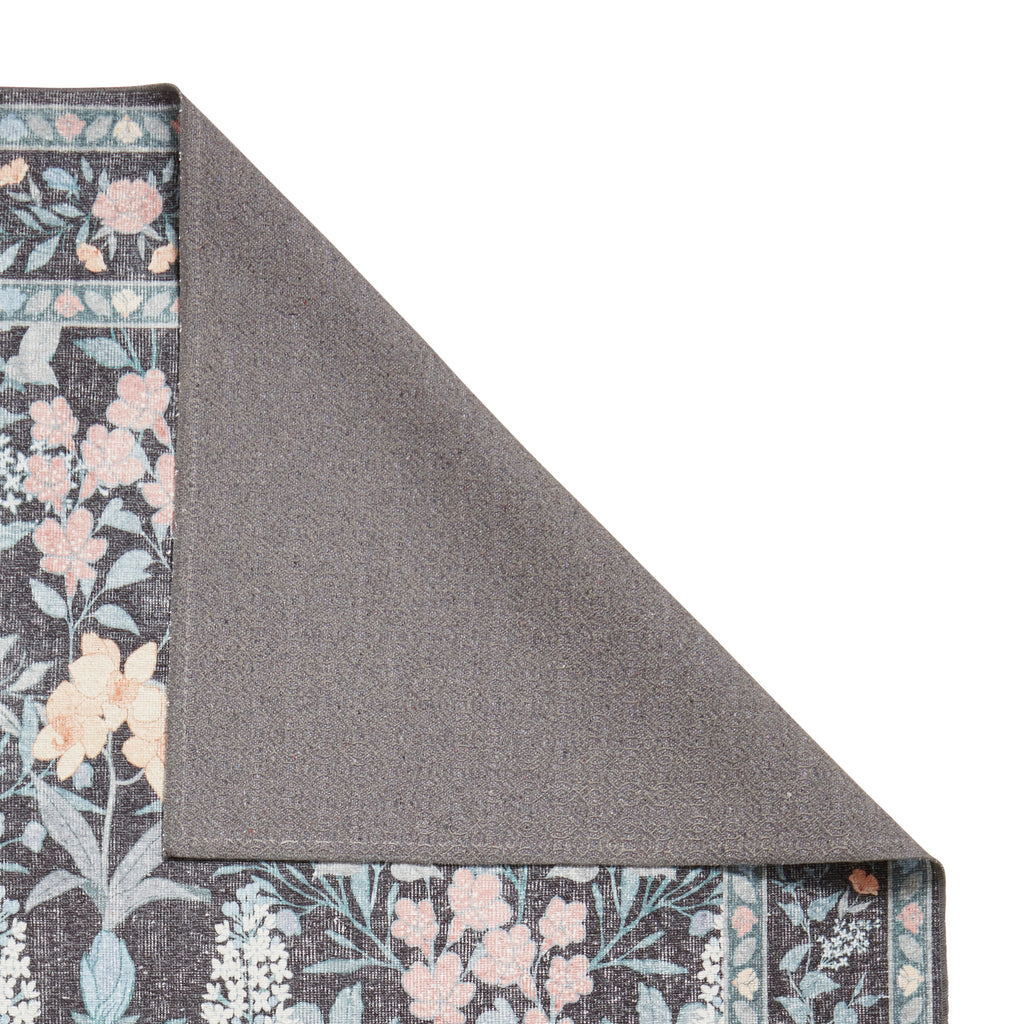 Versailles - H1425 - Dark Blue   - Washable - Think Rugs