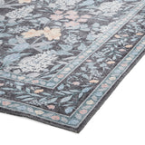 Versailles - H1425 - Dark Blue   - Washable - Think Rugs