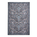Versailles - H1373-Black / Blue  - Washable - Think Rugs