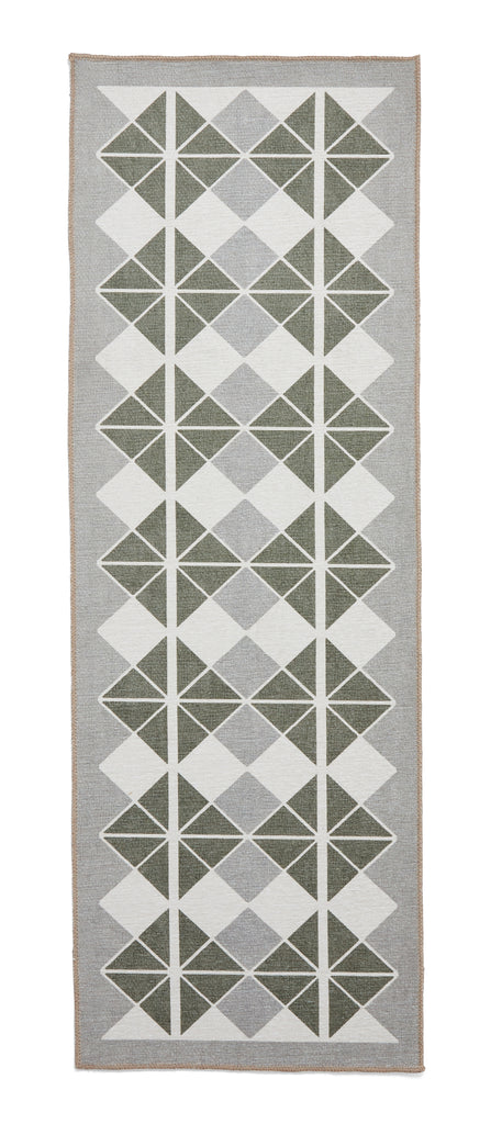 Victoria - Washable - Grey / Green - H1184