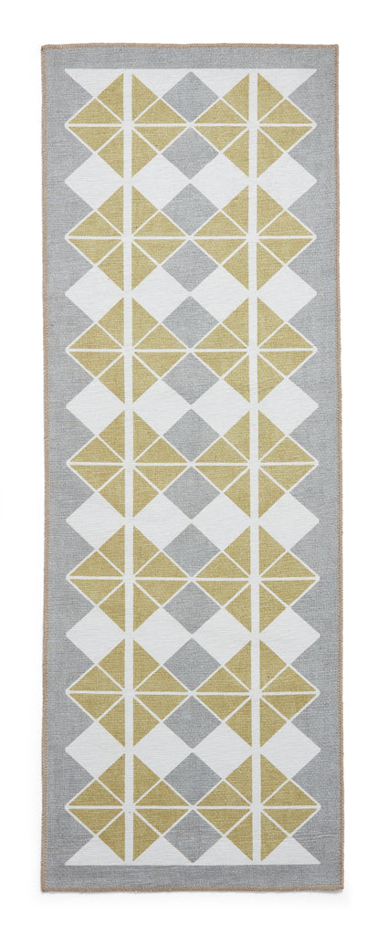 Victoria - Washable - Grey / Yellow- H1184