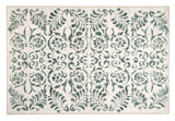 Vintage Scroll - Green- Elegant Affair - Washable - Hug Rug - Pheonox Rugs