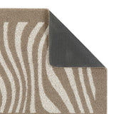My Sculptured Collection - Patterned- Wave- Ivory and Mink -  Washable-  Phoenox Rug