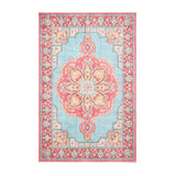 Zahra - Washable - S0063 - Blue / Red - Think Rugs