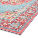 Zahra - Washable - S0063 - Blue / Red - Think Rugs