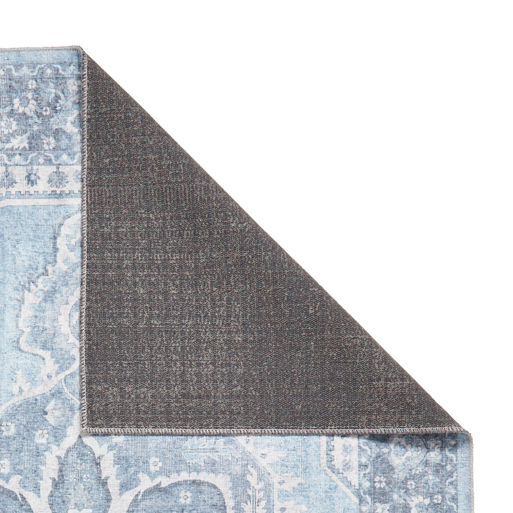 Zahra - Washable - S0063 - Blue - Think Rugs
