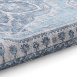 Zahra - Washable - S0063 - Blue - Think Rugs