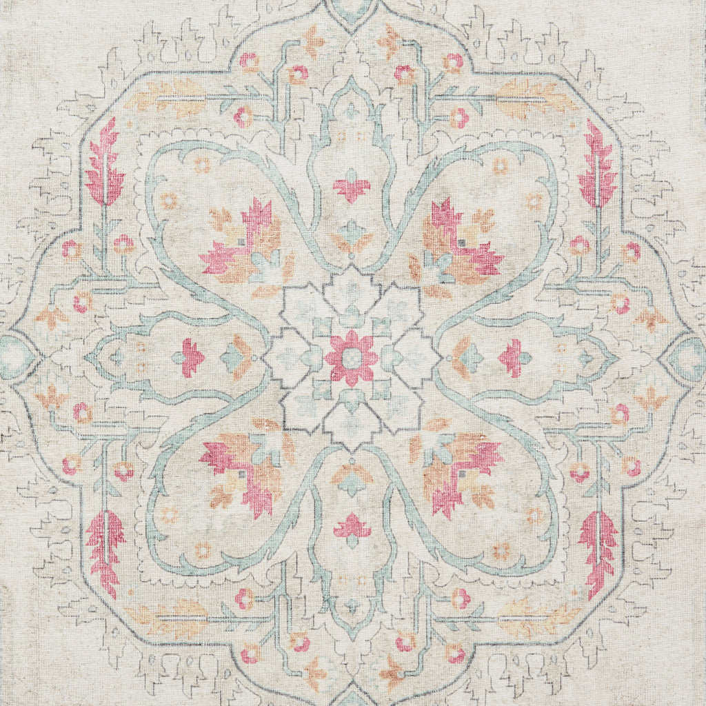 Zahra - Washable - S0063 - Cream - Think Rugs