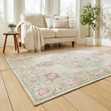 Zahra - Washable - S0063 - Cream - Think Rugs